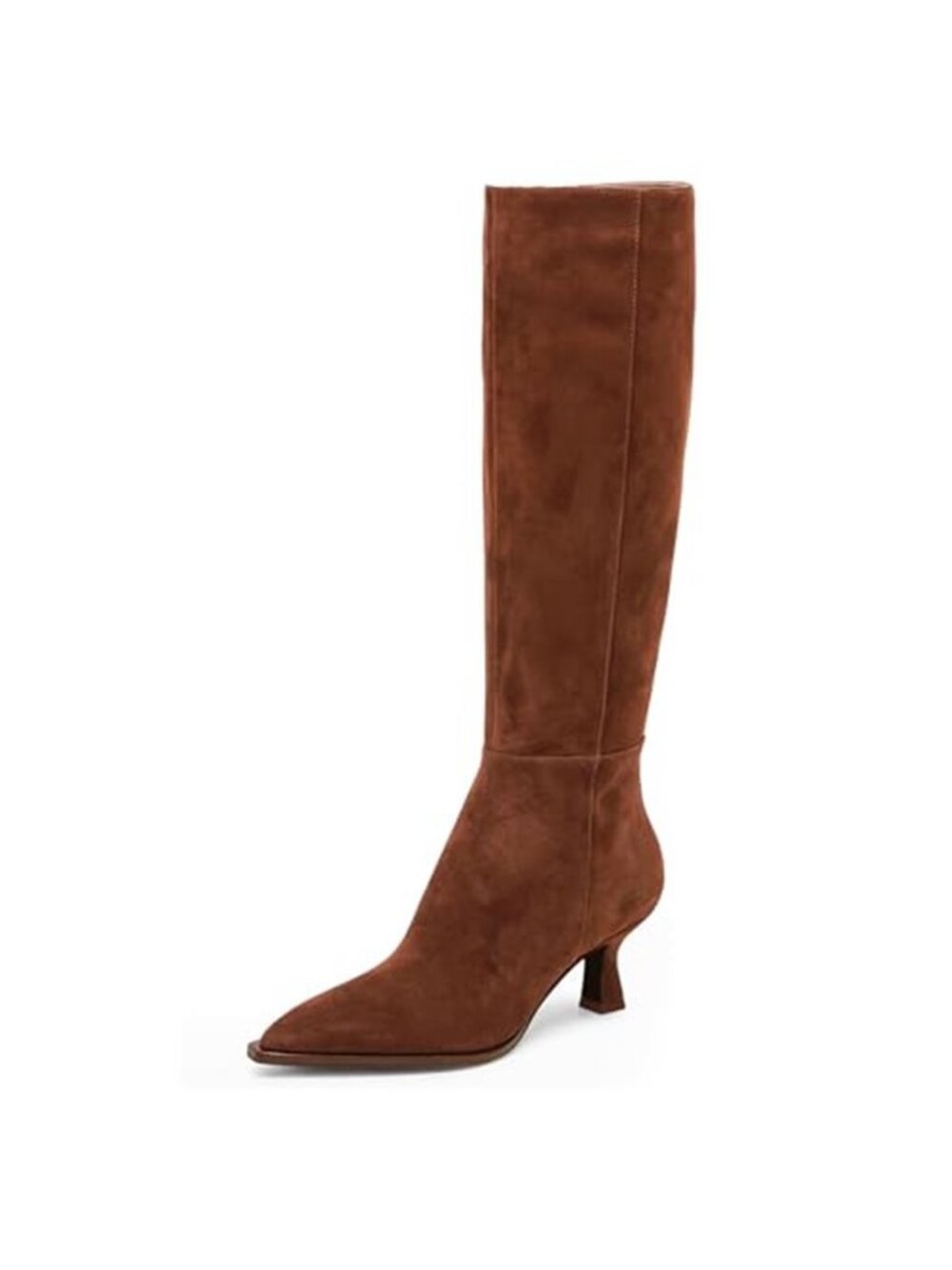 Knee High Boots Women - Boots for Women Square Toe Chunky Heels Tall Boots